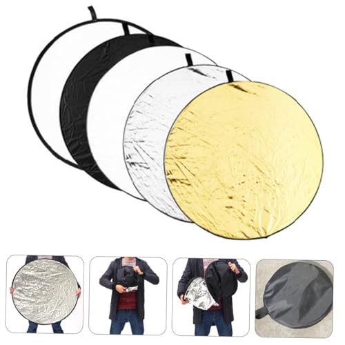 Zerodeko Foldable 60cm 5-in-1 Photography Reflective Board Portable Light Diffuser Reflector for Studio and Outdoor Photo Lighting
