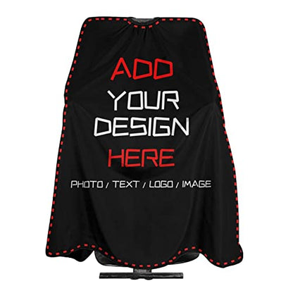 Custom Waterproof Barber Cape Personalized Text Barber Shop Salon Cape for Men Customized Hair Cutting Cape - color: 1