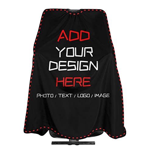 Custom Waterproof Barber Cape Personalized Text Barber Shop Salon Cape for Men Customized Hair Cutting Cape - color: 1