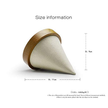 Oirlv Solid Wood Bangle Bracelet Watch Holder Exhibit/Trade shows/Retail stores Jewelry Display Stand (Creamy-white) - color: Creamy-white