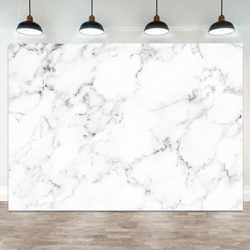 5x3ft White Marble Backdrop Photography Background for Photo Studio Parties Events Videos Shoots Celebrations Banner Decorations - color: Color 3, size: 5x3ft