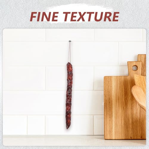 Fake Sausage Prop for Food Photography, Red Molded Cured Meat Model, Asian Delicacy Styling Prop for Restaurant Shop Layout Photography