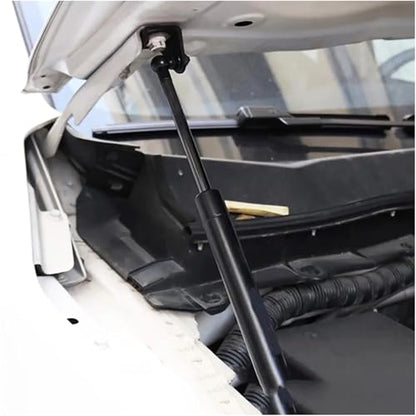 Compatible With Nissan Navara 2014-2022 Car Front Hood Support Spring Strut Bars Hydraulic Rod Refit Styling(Carbon orange) - color: Carbon orange