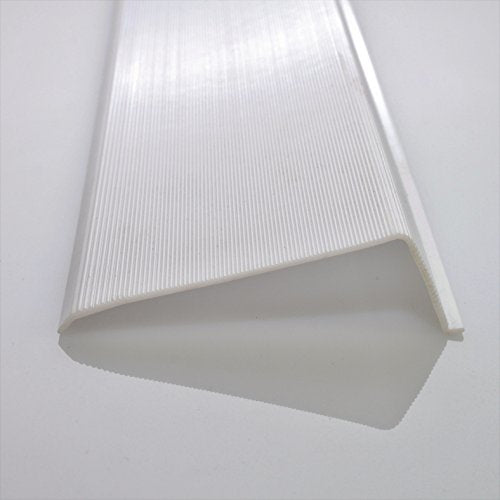 Beam Lighting Under Cabinet Light Cover Replacement | White Ribbed Acrylic Diffuser (L-Shaped, 24") - size: 24 Inch, style: L-Shaped