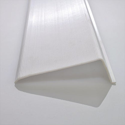 Beam Lighting Under Cabinet Light Cover Replacement | White Ribbed Acrylic Diffuser (L-Shaped, 24") - size: 24 Inch, style: L-Shaped