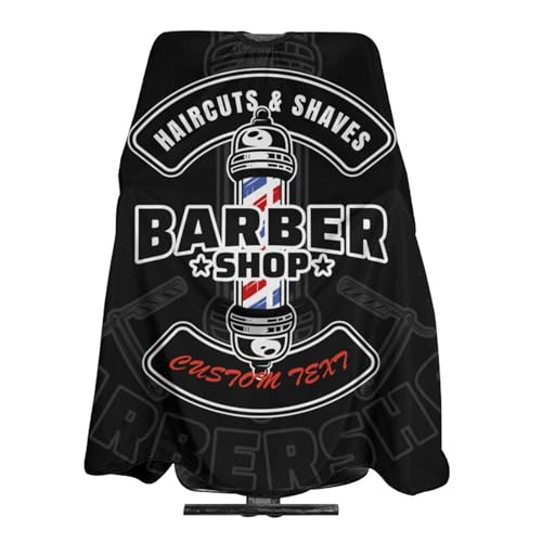 Custom Barber Cape, Personalized Haircut Salon Cape for Men - color: Barber Style 3