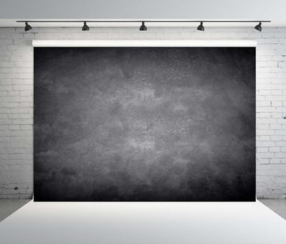 BELECO 20x10ft Fabric Black Gray Wall Backdrop Abstract Concrete Texture Grunge Wall Background Birthday Party Decorations Banner Kids Adults Portrait Photoshoot Studio Props - size: 20x10ft