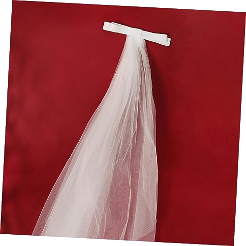 Bowknot Veil Hair Clamp for Bride Charming Bridal Headwear for Weddings Photoshoots and Costume Parties Elegant Floral Design Lightweight and Easy to Wear