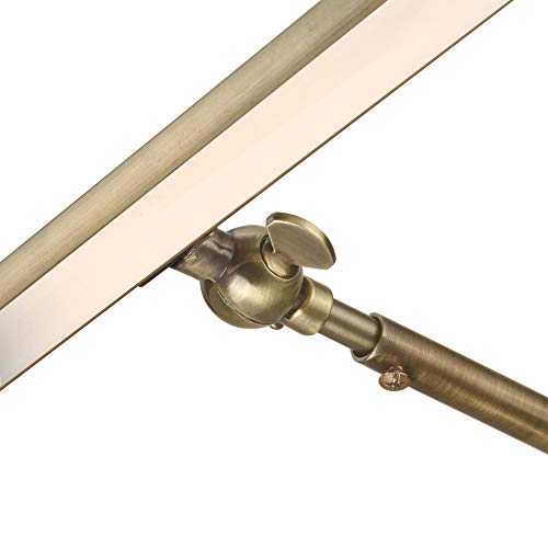 Westinghouse 7501300 14 Inch, 4 Watt Adjustable LED Picture Light with Decorative Hinge, Antique Brass Finish, 3000K