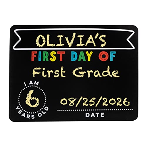 Kate & Milo Reusable Photo Sharing Prop, Back to School Chalkboard Sign to Commemorate The First or Last Day, for Kids, Boys and Girls - style: School Days Chalkboard