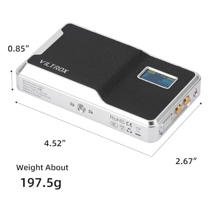 VILTROX 6000mAh On Camera LED Light, APP Control RGB Video Light, All Metal RGB Portable LED Photography Lighting, Led Camera Light Panel for Video Recording (Retro 08X) - size: 8W Retro 08X
