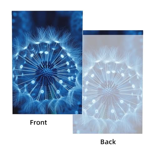 Blue Dandelion Backdrop Background for Photography 5x7ft Photobooth Professional Photo Backdrop Curtains Video Photography Studio Photo Backgrounds Banner Booth Background Screen Parties - color: Blue Dandelion