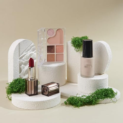7PCS Product Photography Background Props Wooden Hand Painting Geometric Cube Waterproof Grain Textured Irregular Photos Prop for Photoshoot Cosmetics Fragrance Photo Food Jewelry - color: White