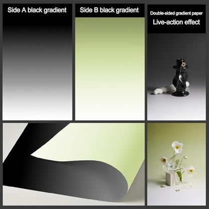 7PCS 14Patterns Product Photography Backdrops with Stand: Flat Lay Seamless 34x23in Gradient Paper Props - Tabletop Photo Backdrop Shoot for Jewelry Cosmetics Food - color: Mondrian gradation color