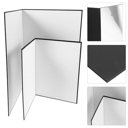 BESPORTBLE 2pcs Folding Photography Reflector Boards Black and White Cardboard Light Reflectors for Camera Lighting for Studio and Outdoor Product Photography