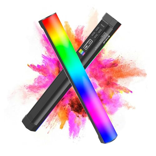 PULUZ Photography Lighting, 360° Magnetic Handheld Light Wand with 2000mAh Rechargeable Battery, 2500-9000K Dimmable Tube Light for Camera, Studio Photography, TikTok, YouTube, Vlogs (30cm/11.8 in) - size: 11.8 inches