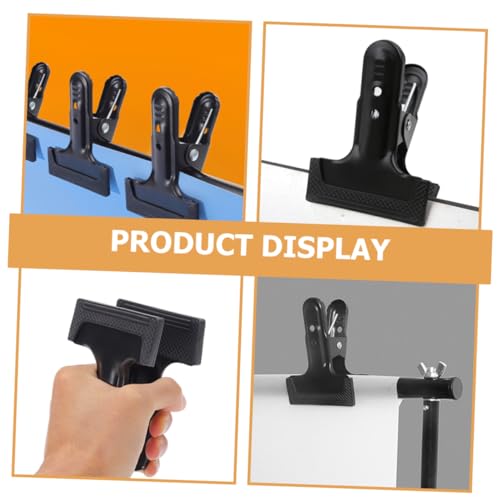 ARTIBETTER 4pcs Backdrop Clips Backdrop Fixing Clamps Heavy Duty Cold Rolled Steel for Photography Setup Stylish for Securing Background Cloths
