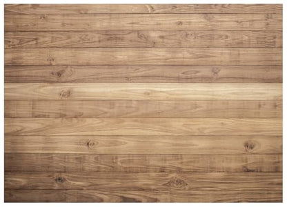 Natural Light Brown Wood Plank Photography Backdrop Realistic Wooden Texture Photo Background for Portrait Product, Studio DIY Projects 7x5FT 11789