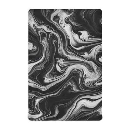 Kigai Black White Marble Texture Crib Sheets - Fitted Crib Sheets for Boys Girls, Soft Baby Crib Mattress Sheets 52 x 28 Inches - size: 52x28 Inch