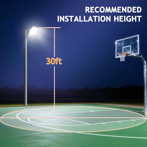 240W LED Parking Lot Light Slip Fitter Mount 36000LM Dusk to Dawn 5000K Parking Lot Lights Outdoor Area Security Commercial IP65 Waterproof 100-277V for Street Driveways Parking Lot - size: 240w Pole Mount