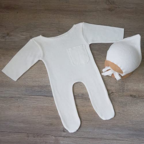 Zeroest Newborn Photography Outfits - Boy & Girl Photoshoot Props (White 3#) - color: White 3#