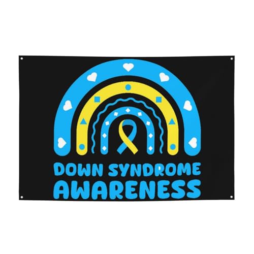 World Down Syndrome Awareness Day Backdrops 47 * 71 Inches Holiday Party Photography Background Indoor Outdoor Festival Photo Banner Booth Props Wall Decoration - color: Pink
