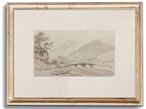 uniro Neutral Gallery Wall Art Prints, Farmhouse Landscape Sketch Wall Painting Canvas Prints, Rustic Nature Oil Painting, Antique Moody Neutral Landscape Aesthetic Wall Decor Vintage Art Pictures for Bedroom Bathroom Decor( 8" x 10"-UNFRAMED) - color: Ne
