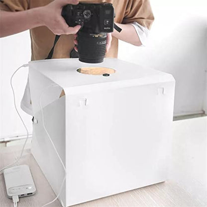 Photo Studio Light Box Mini Portable Photography Lighting Tent Soft Box Shooting Tent 6 Backdrops Led Kit