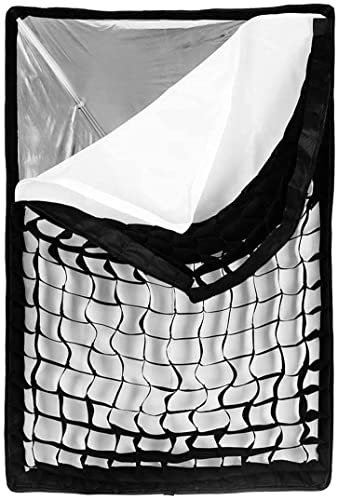 Godox 80x120 Centimeters/ 32x48 inches Softbox Lighting with Grid Beehive & Bowens Mount Speedring for Studio Photo Flash Speedlight Light and SUPON USB LED (80x120cm with Grid)