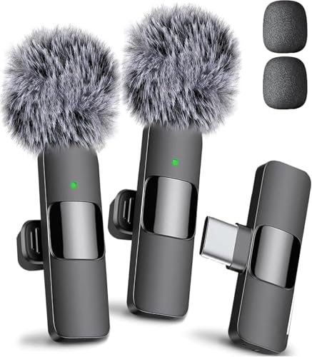 Mini Mic Pro (Latest Model) – #1 Microphone for iPhone & Android, Wireless Mini Microphone, ClearVoice™, Noise Cancelling, Lavalier Mic for TikTok, YouTube & Interviews (iPhone 15+) - style: USB-C Only (iPhone 15+ / Android)