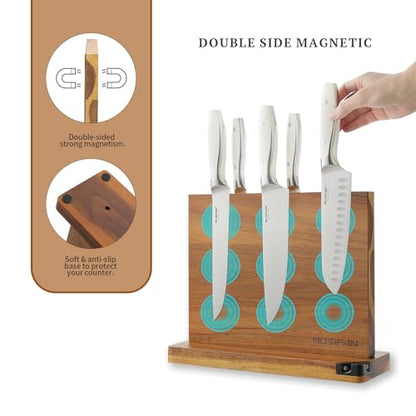 Magnetic Knife Block - Magnetic Knife Holder - Magnetic Knife Stand- Cutlery Display Stand and Storage Rack（sharpener) - style: Magnetic Knife Block ( sharpener )