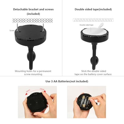 Cordless Spotlight Battery Operated, LED Picture Light, Dimmable Accent Light with Remote, Indoor Stick on Display Lamp for Plant Tree Photo Dartboard Painting Artwork Portrait