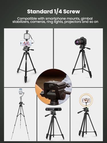 USKEYVISION Vlogging Kit for iPhone Youtuber Starter Kit Content Creator Equipment for iPhone 16/15Pro Max with 59'' Extendable Fullsize Tripod, LED Light,Shotgun Mic Video Recording(Vlog K4) - size: VLOGK4(Shotgun Mic)