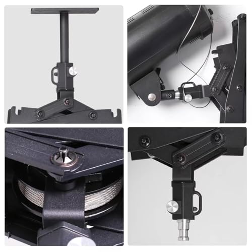 Photography Ceiling Rail System 2M Lifting Constant Force Hinge kit with Safety Rope Accessories for Live Broadcast Studio Photography Flash Specialized Equipment