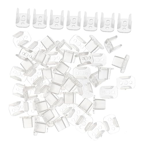 Hemobllo 100pcs Led Strip Light Clips Led Bracket for Easy Installation Fixing Clips for Rope Lights Wall and Cabinet Background Accessories Spacing