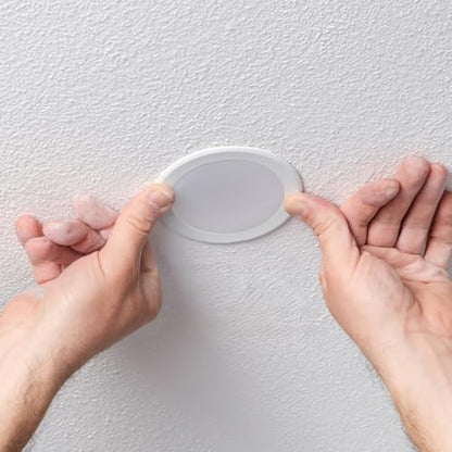 Hemobllo Ceiling Light Diffuser Covers - 6 Pcs 5 Inch Anti-Glare LED Downlight Diffuser Plastic Spotlight Diffuser Covers DIY Lighting Accessories for Ceiling Light LED Downlight Spotlight