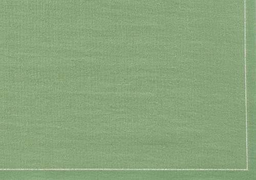 MY DRAP Cotton Luncheon Napkins, Washable and Reusable (25 Napkins, Pistachio) - color: Eucalyptus Green