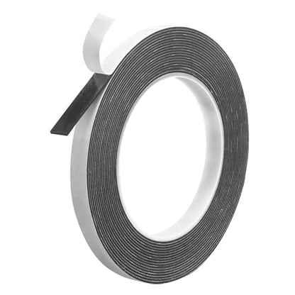 Hasaky Damage Free Removable Wall Tape 18ft, Rug Gripper Heavy Duty Double Sided Tape Black, Picture Hanging Strips Replacement, Mounting Tape Adhesive Strips - size: 0.39in x 20ft x 1roll