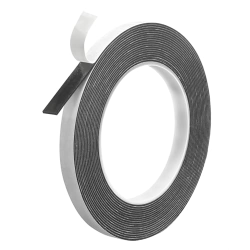 Hasaky Damage Free Removable Wall Tape 18ft, Rug Gripper Heavy Duty Double Sided Tape Black, Picture Hanging Strips Replacement, Mounting Tape Adhesive Strips - size: 0.39in x 20ft x 1roll