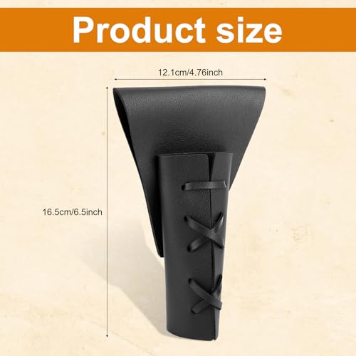 NQEUEPN Dagger Holster, Medieval Style Dagger Belt Leather Sheath Adjustable Sword Frog Holster Thigh Dagger Holder for Costume Cosplay Renaissance Accessories - size: M