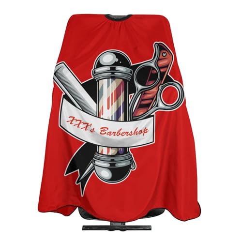 Custom Barber Cape, Personalized Haircut Salon Cape for Men - color: S-barber3