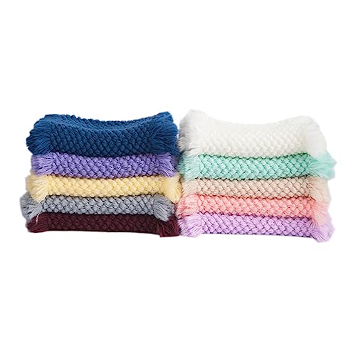Cabilock Cotton Blanket Neutral Color Infant Photography Props Blanket Photo Prop