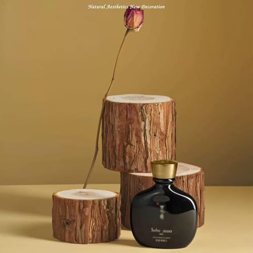 9PCS Wood Product Photography Props Set, Natural Forest Wood Photo Props for Jewelry Cosmetis Perfume Soap