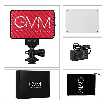 GVM Bicolor Camera Light, Portable LED Video Light with Rechargeable Battery & Magnetic Soft Light Panel, Photography Lighting for All SLR Cameras Nikon, Canon, Sony, Pentax, Panasonic and Tripods