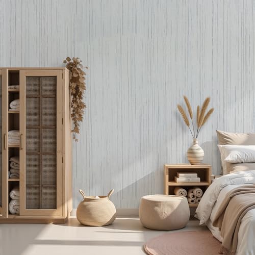 Beige Grey Grasscloth Wallpaper Peel and Stick 15.74" X 472.44" Removable Contact Paper Linen Wallpaper Self-Adhesive Waterproof Vinyl Rolls for Room Cabinets Furniture Desk - color: Beige Grey, size: 15.7" x 472.4"