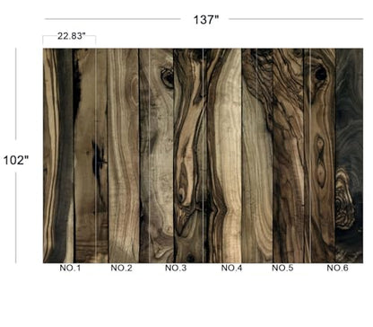 Cliouar-Wood Block Texture Background Mural Wallpaper Peel and Stick 137" x 102" - color: No.13, size: 137" x 102"