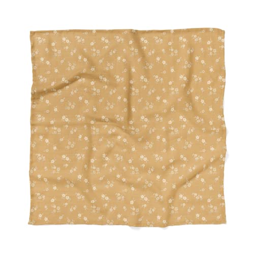Mini Wander Swaddles for Newborns Muslin Swaddle Blankets - Breathable Soft Gender Neutral Receiving Blanket Baby Essentials | 47 x 47 Cotton - Blankets (Buttercup) - color: Buttercup