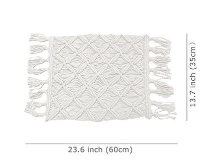 Newborn Photography Props Baby Photoshoots Photo Posing Macrame Rug Backdrop (White A) - color: White a