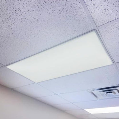 OCTO LIGHTS Magnetic Light Covers for Ceiling Lights Classroom Fluorescent Light Covers Solid Light Gray 2x4 Ceiling Light Cover for Classroom Lights, Office, and Medical Spaces (Pack of 1) - color: Light Gray