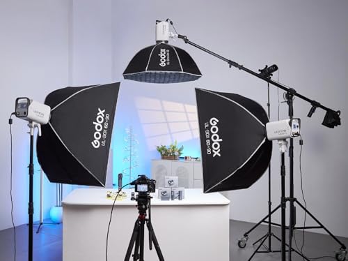 Godox 24”x35” Strip Softbox with Bowens Mount, UL-BOX-60x90 Folding Quick Release Rectangular Softbox Foldable Soft Box with Grid, Diffuser for Godox SMALLRIG/Neewer/Aputure